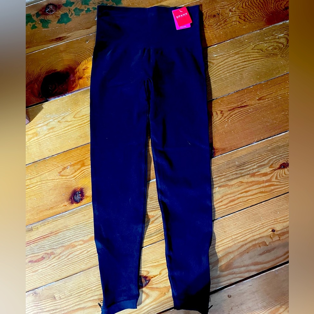 NWT NEW SPANX SIDE ZIP SHAPE LEGGINGS 1X